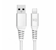 Akcesoria do tabletów i e-booków - Xqisit Lightning - USB A 2.0 2m (biały) - miniaturka - grafika 1