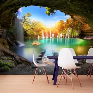 Fototapeta samoprzylepna - Turkusowe jeziorko (rozmiar 98x70) - Fototapety - miniaturka - grafika 1