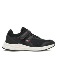 Buty dla chłopców - Sneakersy Tommy Hilfiger T3X9-34378-1697 S Czarny - miniaturka - grafika 1