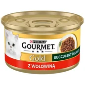 Mokra karma dla kotów - Karma dla kota GOURMET Gold Succulent Delights Wołowina 85 g - miniaturka - grafika 1