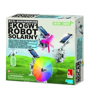4m  Eko robot solarny 6-w-1 3401 - Roboty dla dzieci - miniaturka - grafika 1