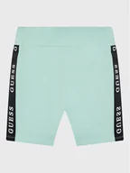 Spodenki damskie - Guess Szorty sportowe J3RD14 KABR0 Niebieski Slim Fit - miniaturka - grafika 1