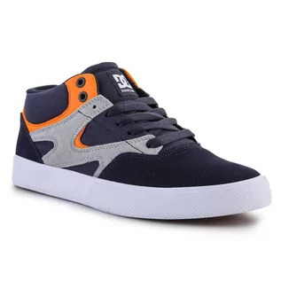 Buty sportowe męskie - Buty DC Skate Kalis Vulc Mid S M ADYS300719-NGH niebieskie - grafika 1