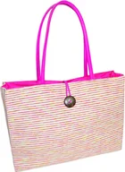 Torby sportowe - Torba plażowa, shopper różowa Semi Line - miniaturka - grafika 1