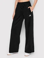 Spodnie sportowe damskie - New Balance Spodnie dresowe WP21502 Czarny Relaxed Fit - miniaturka - grafika 1