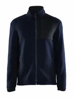 Kurtki męskie - Craft ADV EXPLORE PILE FLEECE kurtka polarowa męska 3XL | Blaze/Black | materiał z recyklingu | kieszenie na piersi z zamkiem błyskawicznym | bluza męska | odzież sportowa dla mężczyzn - miniaturka - grafika 1