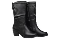 Kozaki damskie - Kozaki AXEL Comfort 4293 H Czarne ocieplane na haluksy Kosela Medic 9293 - miniaturka - grafika 1