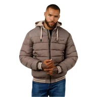 Odzież taktyczna i umundurowanie - Kurtka męska przejściowa z kapturem Pit Bull Hidden '24 - Brązowa - miniaturka - grafika 1