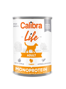 Mokra karma dla psów - CALIBRA Dog Life Adult Turkey with apples 400g - miniaturka - grafika 1