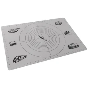 Duża Stolnica Mata do Wałkowania Ciasta Kuchenna Podkładka Miarki 65x45 cm - Obrusy i serwetki - miniaturka - grafika 1