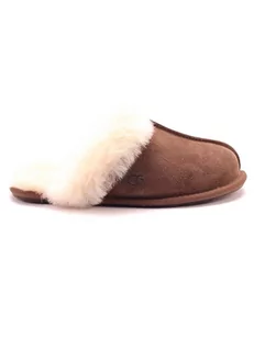 UGG Skórzane kapcie "Scuffette II" w kolorze brązowym - Kapcie damskie - miniaturka - grafika 1