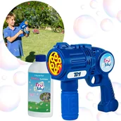 Bańki mydlane - Bańki mydlane pistolet, maszynka do baniek + płyn 400ml - miniaturka - grafika 1