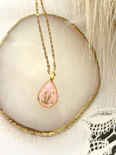 Naszyjnik Kropla z kwiatami - Naszyjniki - miniaturka - grafika 1