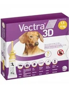 Artykuły przeciw pasożytom - VECTRA 3D Roztwór dla psów 1,5-4kg na pchły i kleszcze - miniaturka - grafika 1