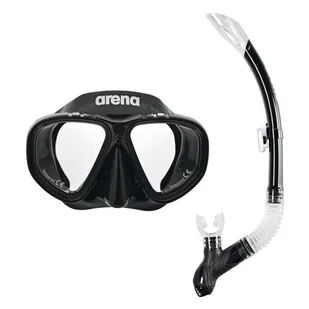 Arena Premium Zestaw do nurkowania z rurką, black-clear-black 2020 Akcesoria pływackie i treningowe - Pływanie - miniaturka - grafika 1