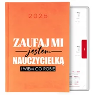 Kalendarze - KALENDARZ POMARAŃCZOWY TERMINARZ A5 2025 PREZENT DLA NAUCZYCIELKI MIX WZORY - miniaturka - grafika 1