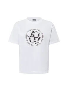 JOOP! Koszulka damska Kobiety Bawełna biały nadruk, 34 - Koszulki i topy damskie - miniaturka - grafika 1