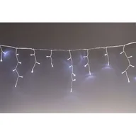 Oświetlenie świąteczne - Lampki zewnętrzne kurtyna sople zwis 10/15/25 cm 130 LED zimny biały - miniaturka - grafika 1