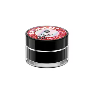 Żel Brokatowy Do Zdobień Brillant Gel 32 Rubelite 5g - Żele do paznokci - miniaturka - grafika 1