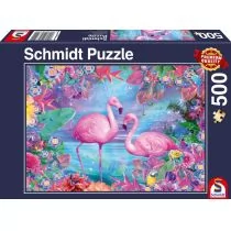 Schmidt Spiele PQ Puzzle 500 el. Flamingi - Puzzle - miniaturka - grafika 1