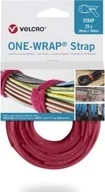 Folie i taśmy malarskie - VELCRO One Wrap 20 mm x 230 mm, 25 sztuk, czerwona - miniaturka - grafika 1