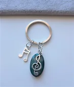 Breloki - Brelok Muzyczny Perłowa Nutka Klucz Wiolinowy - miniaturka - grafika 1