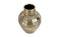 Wazony i flakony - Wazon ceramiczny 28 cm złoty AP171396 - miniaturka - grafika 1