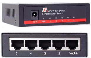 SWITCH GETFORT SG-105 (5 x Gigabit Eth) - Switche - miniaturka - grafika 1