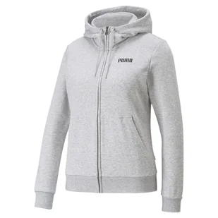 Bluza z kapturem damska Puma ESS FULL-ZIP FL szara 84720102-S - Bluzy damskie - miniaturka - grafika 1