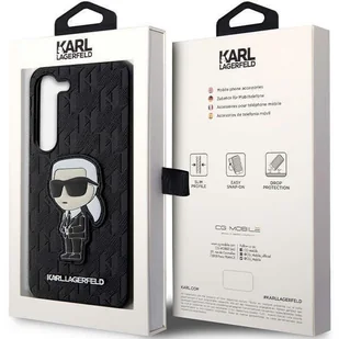 Karl Lagerfeld KLHCS23SSAKLHKPK S23 S911 hardcase czarny/black Saffiano Monogram Ikonik - Etui i futerały do telefonów - miniaturka - grafika 8