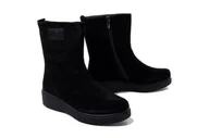 Kozaki damskie - RIEKER 93370-00 black, botki damskie - Rieker - miniaturka - grafika 1
