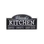 Dekoracje domu - Tabliczka dekoracyjna metalowa KITCHEN - miniaturka - grafika 1