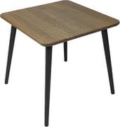 Ławy i stoliki kawowe - Stolik drewniany, dębowy. Kwadratowy stolik kawowy Ash Grey, Wykończenie nogi - buk - farba grafitowa, Wysokość [cm] - 41, Wymiary [cm] - 60x60 - miniaturka - grafika 1