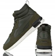 Buty sportowe męskie - Buty Casual Męskie Skórzane Zielone Puma Graviton Mid 383204 02 R-43 - miniaturka - grafika 1