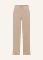 Spodnie damskie - Marc O'polo Spodnie Marlena Z Aksamitu beige - miniaturka - grafika 1