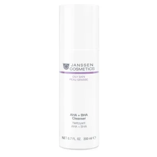 Janssen Cosmetics AHA  BHA Cleanser Emulsja Oczyszczająca z AHA  BHA 200ml - Kosmetyki do demakijażu - miniaturka - grafika 1