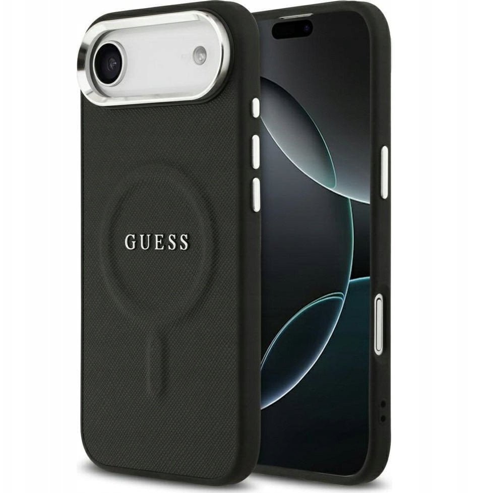 Etui Guess Classic Logo MagSafe do iPhone Air czarny