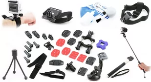 DuŻy Zestaw AkcesoriÓw Do Sony Action Cam - Paski, szelki, uprzęże foto - miniaturka - grafika 1