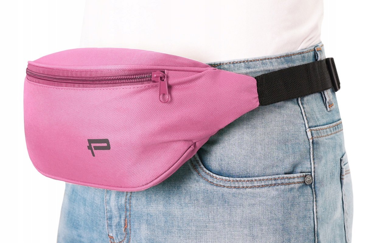 Saszetka Sportowa Na Pas Nerka Biodrówka M.1 Różowa Pako Jeans