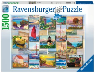 Ravensburger Puzzle 1500el Kolaż nadmorski 168200 RAP 168200 - Puzzle - miniaturka - grafika 1