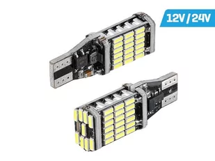 Żarówka VISION W16W (T15) 12/24V 45x 4014 SMD LED, nonpolar, CANBUS, biała, 2 szt. - Żarówki samochodowe - miniaturka - grafika 1