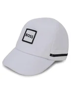 Czapki dla dzieci - Boss Czapka z daszkiem J91138 Biały - miniaturka - grafika 1