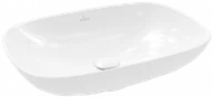 Umywalki - VILLEROY - BOCH 4A490001 Loop & Friends Umywalka stojąca na blacie 560 x 380 x 150 mm, Weiss Alpin, z przelewem, Nieszlifowany - miniaturka - grafika 1