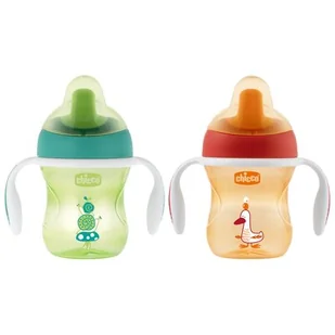 Chicco Chicco Kubek Niekapek z Ustnikiem 6m+ Kubek Chicco z twardym ustnikiem 200 ml TOW008449 - Kubki dla dzieci - miniaturka - grafika 1