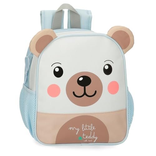 Roll Road Happy Pets Plecak przedszkolny z możliwością dostosowania Wielobarwny 23x25x10 cms 5,75l Poliester, Biały, Talla única, Regulowany plecak przedszkolny