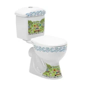 Kompakty WC - WC kompakt poziomy dla dzieci z obrazkami Kiddy - miniaturka - grafika 1