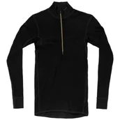 Koszulki sportowe męskie - Męska koszulka Devold Wool Mesh Man Half Zip Neck Rozmiar: XL / Kolor: czarny - miniaturka - grafika 1
