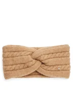 Apaszki i szaliki damskie - Tommy Hilfiger Opaska materiałowa AW0AW16971 Beżowy - miniaturka - grafika 1