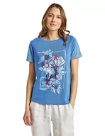 Koszule damskie - Cecil Damska koszula lniana, Marina Blue, XS - miniaturka - grafika 1