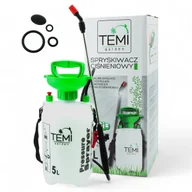 Opryskiwacze - SPRYSKIWACZ OGRODOWY CIŚNIENIOWY RĘCZNY 5l TEMI GARDEN WYDAJNY MOCNY OPRYSK - miniaturka - grafika 1